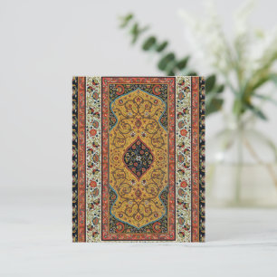 Tapis Élegant Tapisserie Perse Antique Riche