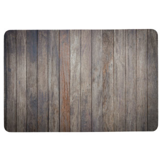 Tapis en bois foncé de plancher