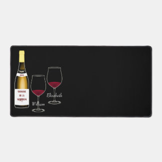 Tapis et sous-mains de bureau à thème vin