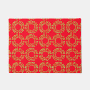 Tapis extérieur rouge de vacances vilaines ou