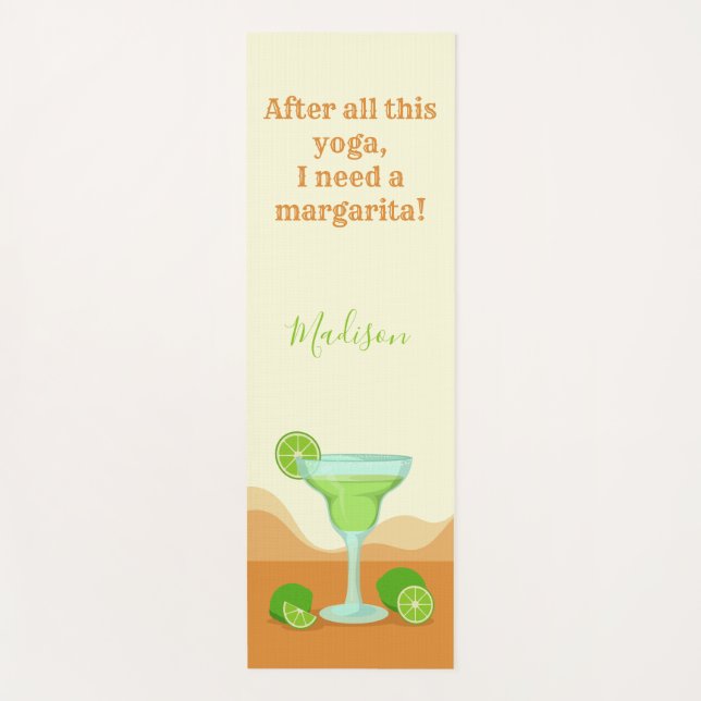 Tapis fait sur commande de yoga de MARGARITA de (Devant)