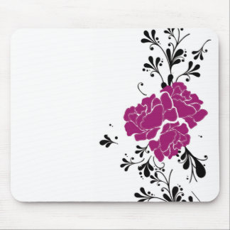 Tapis floral de souris