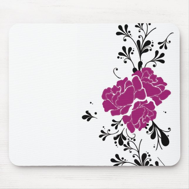 Tapis floral de souris (Devant)