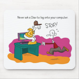 Tapis impair de souris de Chav de peloton