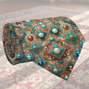 Tapis indien de luxe designer Faux col cravate e