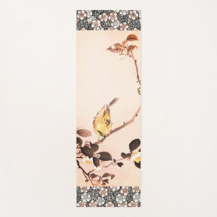 Tapis JAPONAIS de YOGA d'IMPRESSION de BOIS DE