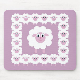 Tapis mignon de souris de moutons