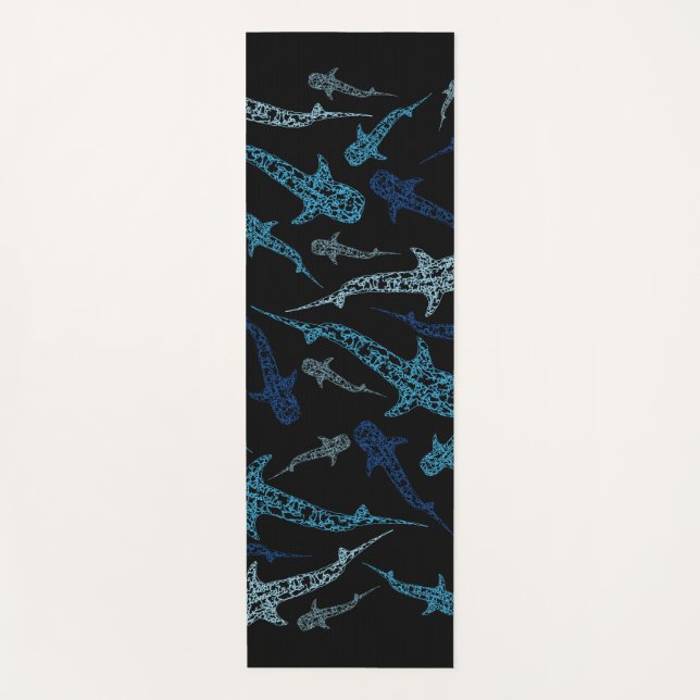 Tapis modelé de yoga de requin de baleine (Devant)