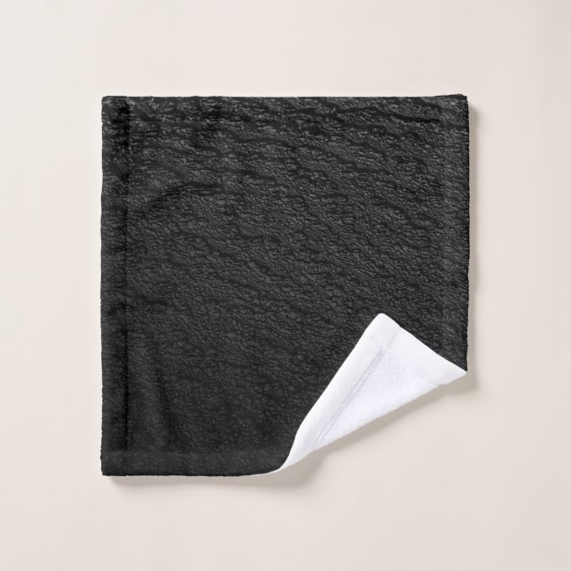 Tapis noir et gris (Gant de toilette)