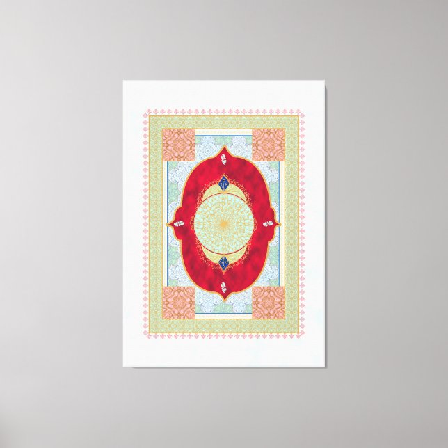 Tapis Oriental - Impression en toile (Recto)