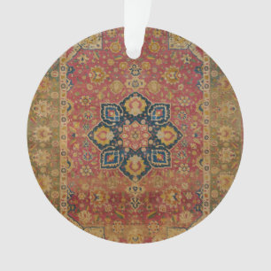 Tapis persan asiatique Kashan en or rouge
