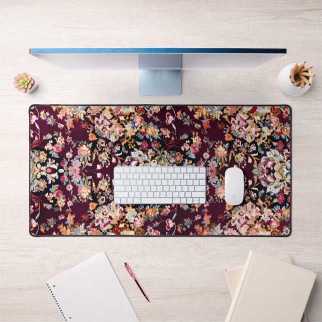 Tapis persan complexe Violet Abstrait (Bureau 1)