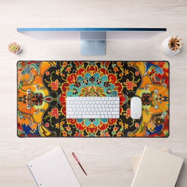 Tapis persan Couleurs Abstraites vives (Bureau 1)