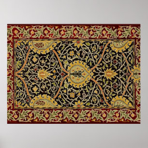 Tapis persan de William Morris, impression artisti