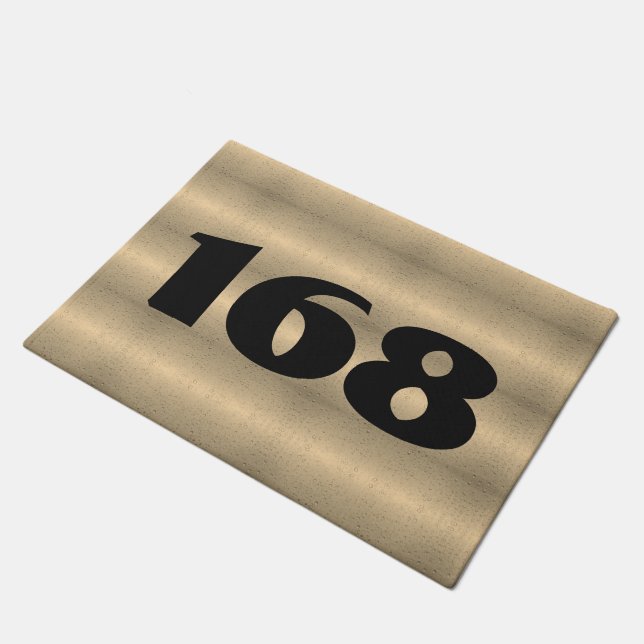 Tapis porte numéro de maison (Incliné)
