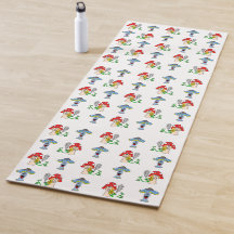 Tapis psychédélique de yoga de champignons