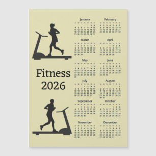 Tapis roulant de fitness Calendrier magnétique 202