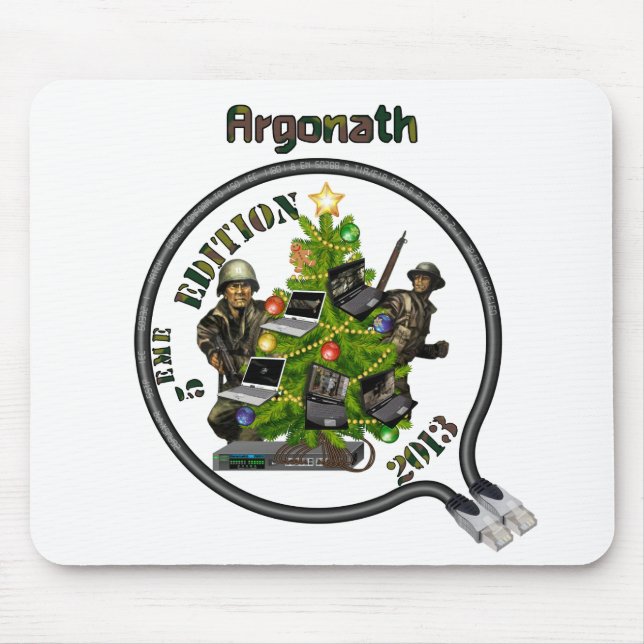 Tapis souris Lan de Noël Argonath (Devant)