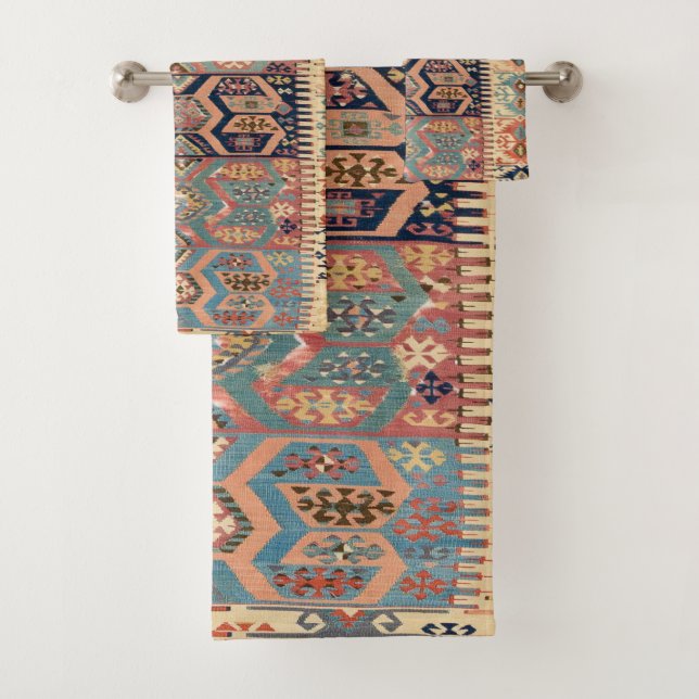 Tapis turc antique kilim (En situation)