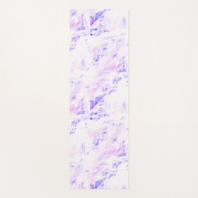 Tapis Yoga bleu rose vif. (Devant)