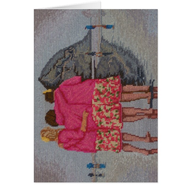 Tapisserie à l'aiguille de cousins (Devant)
