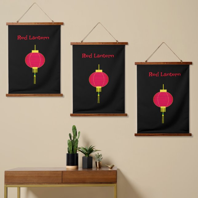 Tapisserie à lanterne rouge (Asymétrique)