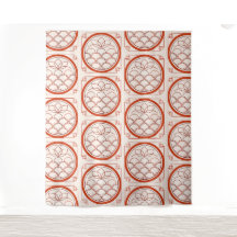 Tapisserie à motif de pièces chinoises