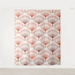 Tapisserie à motif d'éventail à main chinois