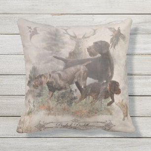 Tapisserie À poils durs allemand Coussin extérieur