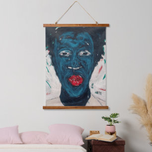 Tapisserie africaine suspendue