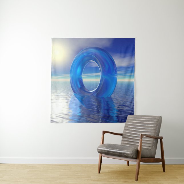 Tapisserie Blue Reflections (En situation)