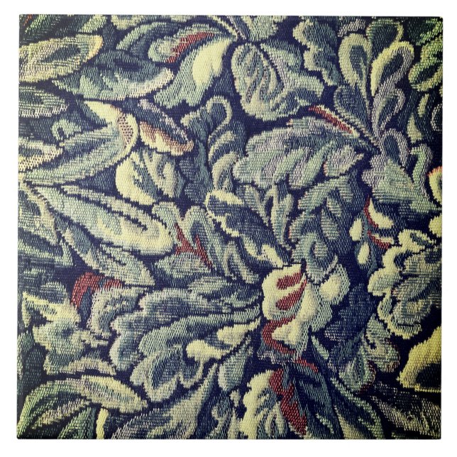Tapisserie Carreaux de céramique Feuilles (Devant)