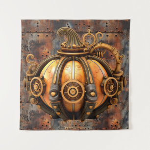 Tapisserie Citrouille Automne Steampunk