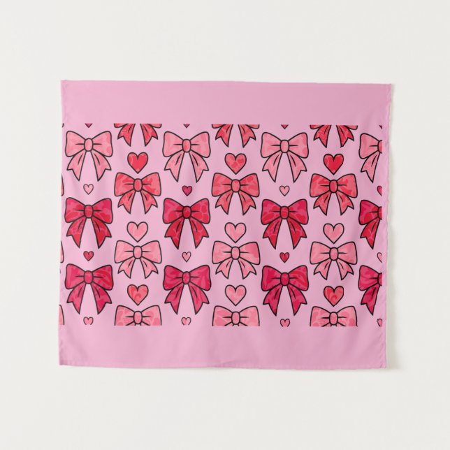 Tapisserie Coquette Rose Clair (Devant (Horizontal))