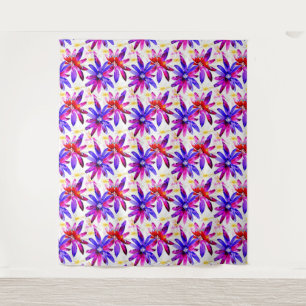 Tapisserie d'aquarelle florale Art nouveau gracieu