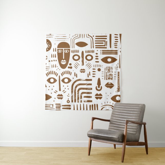 Tapisserie d'art africain (En situation)