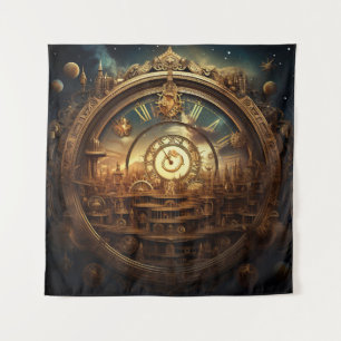 Tapisserie d'art céleste Steampunk