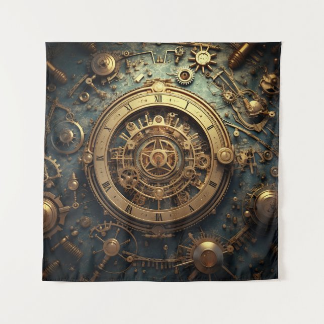 Tapisserie d'art céleste Steampunk (Devant)
