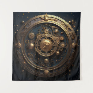 Tapisserie d'art céleste Steampunk