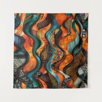 Tapisserie d'art tribal Motif africain