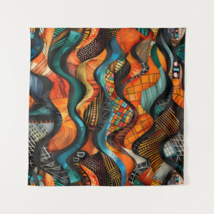 Tapisserie d'art tribal Motif africain
