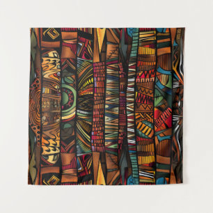 Tapisserie d'art tribal Motif africain