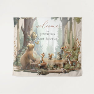 Tapisserie de Baby shower de bois