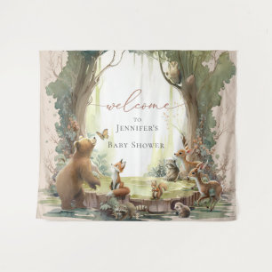 Tapisserie de Baby shower de bois