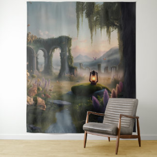 Tapisserie de bois lunaire