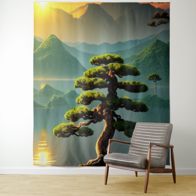 Tapisserie de Bonsai Tree (En situation)