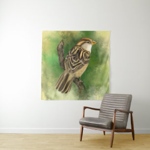 Tapisserie de Bruant Petit Oiseau - Peinture