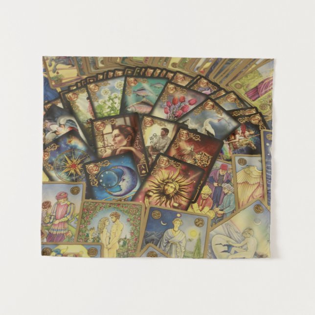 tapisserie de cartes tarot (Devant (Horizontal))