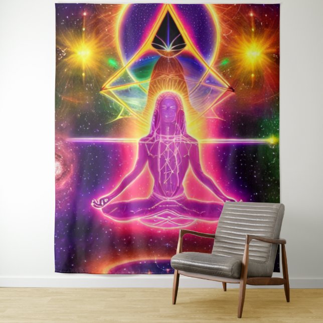 Tapisserie de Chakra spirituelle (En situation)