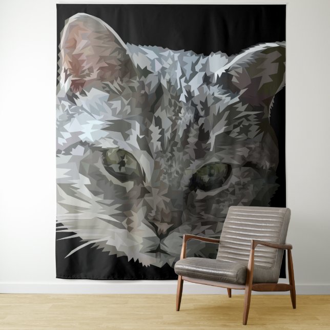 Tapisserie de chat (En situation)